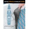 imageFOCEAN Boat Flooring EVA Foam Boat Decking Marine Mat NonSlip SelfAdhesive Flooring Sheet for Motorboat Kayak Surfboard Garden Swimming Pools 945x 157 Dark Grey with Black LinesGrey With Blue Lines