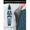 imageFOCEAN Boat Flooring EVA Foam Boat Decking Marine Mat NonSlip SelfAdhesive Flooring Sheet for Motorboat Kayak Surfboard Garden Swimming Pools 945x 157 Dark Grey with Black LinesDark Grey With Blue Lines
