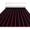 Black with Red Lines