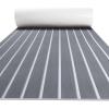imageFOCEAN Boat Flooring EVA Foam Boat Decking Faux Teak Marine Flooring Boat Mat Boat Carpet Sheet for Motorboat RV Yacht Kayak Surfboard 945quotx 472quot354quot236quot157quotGrey With White Seam Lines