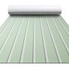 imageFOCEAN Boat Flooring EVA Foam Boat Decking Faux Teak Marine Flooring Boat Mat Boat Carpet Sheet for Motorboat RV Yacht Kayak Surfboard 945quotx 472quot354quot236quot157quotSeafoam Green with White Lines