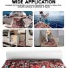 image:imageFOCEAN EVA Foam Boat Flooring Sea Vinyl Decking Camo Deck Mats with self Adhesive for Bass Boats Pontoon Boats Jon Boats RV Yacht Kayak FloorSCamo Red