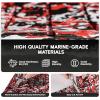 image:imageFOCEAN EVA Foam Boat Flooring Sea Vinyl Decking Camo Deck Mats with self Adhesive for Bass Boats Pontoon Boats Jon Boats RV Yacht Kayak FloorSCamo Red