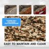 image:imageFOCEAN EVA Foam Boat Flooring Sea Vinyl Decking Camo Deck Mats with self Adhesive for Bass Boats Pontoon Boats Jon Boats RV Yacht Kayak Surfboard FloorDiamondCamo Brown