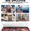 image:imageFOCEAN EVA Foam Boat Flooring Sea Vinyl Decking Camo Deck Mats with self Adhesive for Bass Boats Pontoon Boats Jon Boats RV Yacht Kayak Surfboard FloorDiamondCamo Red