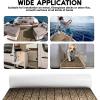 image:imageFOCEAN EVA Foam Boat Flooring Sea Vinyl Decking Camo Deck Mats with self Adhesive for Bass Boats Pontoon Boats Jon Boats RV Yacht Kayak Surfboard FloorStripeCamo Brown