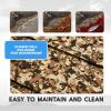 image:imageFOCEAN EVA Foam Boat Flooring Sea Vinyl Decking Camo Deck Mats with self Adhesive for Bass Boats Pontoon Boats Jon Boats RV Yacht Kayak Surfboard FloorStripeCamo Brown