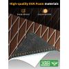 image:imageFOCEAN Boat Flooring EVA Foam Boat Decking SelfAdhesive Marine Mat for Motorboats Jon Boats Kayak Bass Boat Garden FloorBrown With White Lines