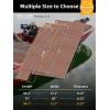 image:imageFOCEAN Boat Flooring EVA Foam Boat Decking SelfAdhesive Marine Mat for Motorboats Jon Boats Kayak Bass Boat Garden FloorBrown With White Lines