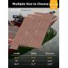 image:imageFOCEAN Boat Flooring EVA Foam Boat Decking SelfAdhesive Marine Mat for Motorboats Jon Boats Kayak Bass Boat Garden FloorBrown With White Lines