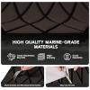 image:imageFOCEAN Boat Flooring EVA Foam Boat Decking SelfAdhesive Marine Mat for Motorboats Jon Boats Kayak Bass Boat Garden FloorChocolate With Black Lines