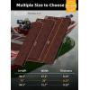 image:imageFOCEAN Boat Flooring EVA Foam Boat Decking SelfAdhesive Marine Mat for Motorboats Jon Boats Kayak Bass Boat Garden FloorDark Brown With Black Lines