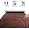 image:imageFOCEAN Boat Flooring EVA Foam Boat Decking SelfAdhesive Marine Mat for Motorboats Jon Boats Kayak Bass Boat Garden FloorDark Brown With Black Lines