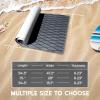 image:imageFOCEAN Boat Flooring EVA Foam Boat Decking SelfAdhesive Marine Mat for Motorboats Jon Boats Kayak Bass Boat Garden FloorDark Gray With Black Lines