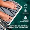 image:imageFOCEAN Boat Flooring EVA Foam Boat Decking SelfAdhesive Marine Mat for Motorboats Jon Boats Kayak Bass Boat Garden FloorDark Gray With Black Lines