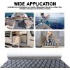 image:imageFOCEAN Boat Flooring EVA Foam Boat Decking SelfAdhesive Marine Mat for Motorboats Jon Boats Kayak Bass Boat Garden FloorDark Gray With Black Lines