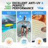 image:imageFOCEAN Boat Flooring EVA Foam Boat Decking SelfAdhesive Marine Mat for Motorboats Jon Boats Kayak Bass Boat Garden FloorSeafoam Green With White Lines