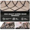 image:imageFOCEAN Boat Flooring EVA Foam Boat Decking SelfAdhesive Marine Mat for Motorboats Jon Boats Kayak Bass Boat Garden FloorTerra With Black Lines