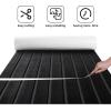 image:imageFOCEAN Boat Flooring EVA Foam Boat Decking with SelfAdhesive NonSlip Marine Carpet for Jon Boat Bass Boat Pontoon Boat Motorboat RV Yacht Kayak Surfboard FloorBlack With Dark Grey Lines