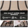 image:imageFOCEAN Boat Flooring EVA Foam Boat Decking with SelfAdhesive NonSlip Marine Carpet for Jon Boat Bass Boat Pontoon Boat Motorboat RV Yacht Kayak Surfboard FloorTerra with Black Seam Lines