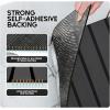 image:imageFOCEAN Boat Flooring EVA Foam Boat Decking with SelfAdhesive NonSlip Marine Carpet for Jon Boat Bass Boat Pontoon Boat Motorboat RV Yacht Kayak Surfboard FloorDark Gray with Black Seam Lines