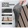 image:imageFOCEAN Boat Flooring EVA Foam Boat Decking with SelfAdhesive NonSlip Marine Carpet for Jon Boat Bass Boat Pontoon Boat Motorboat RV Yacht Kayak Surfboard FloorTerra with Black Seam Lines