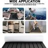 image:imageFOCEAN Boat Flooring EVA Foam Boat Decking with SelfAdhesive NonSlip Marine Carpet for Jon Boat Bass Boat Pontoon Boat Motorboat RV Yacht Kayak Surfboard FloorDark Gray with Black Seam Lines