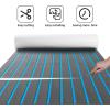 image:imageFOCEAN Boat Flooring EVA Foam Boat Decking with SelfAdhesive NonSlip Marine Carpet for Jon Boat Bass Boat Pontoon Boat Motorboat RV Yacht Kayak Surfboard FloorDark Grey With Blue Lines